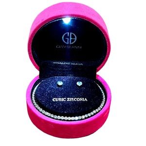 Giani Bernini Tennis Bracelet and Earring Set Sparkly NIB NEW